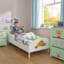 Kids White Toddler Bed - Jungle