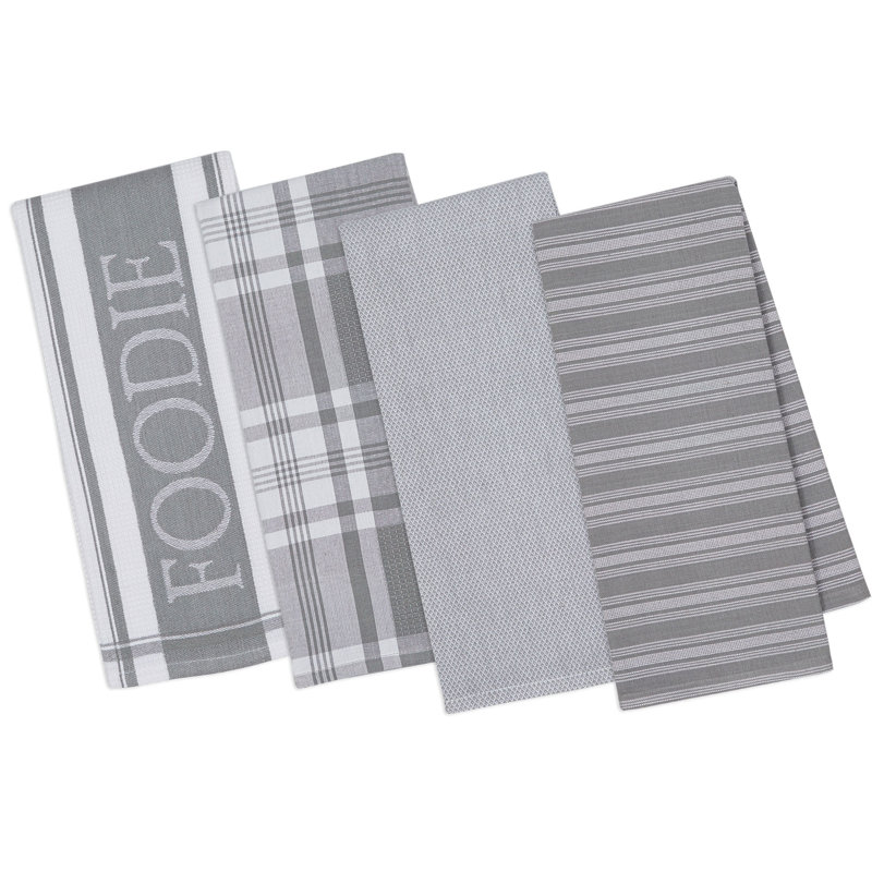 Nonce Cotton Waffle Dish Cloth Kitchen Towel, Granite