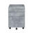 3-Drawers Faux Concrete Storage File Cabinet with Caster Wheels for Modern Office Organization