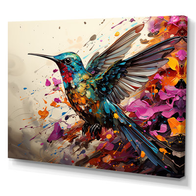 Colorful Hummingbird Wingbeat Wonder 5 - Hummingbird Animal Wall Art