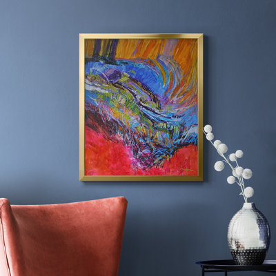 Vibrant Flow II Premium Framed Canvas - Ready to Hang