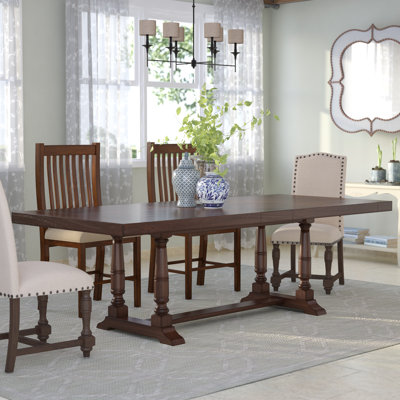 Jabree Extendable Solid Wood Base Dining Table
