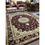 Infinity Oriental Area Rug in Burgundy/Beige
