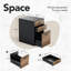 Classeur à 3 tiroirs en bois pour dossiers suspendus de format lettre, A4 et légal - Rangement compact, durable et élégant pour le bureau à domicile