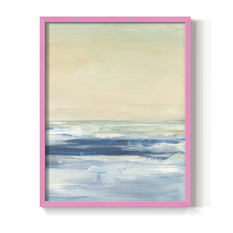Warm Skies II, reproduction encadrée - bois massif, H 11 po x l 9 po, Rose
