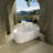 67" Freestanding Solid Surface Bathtub, Luxury Engineered Stone Resin Freestanding Soaking Bathtub With Overflow And Pop-Up Drain Cupc Certified, Matte White
