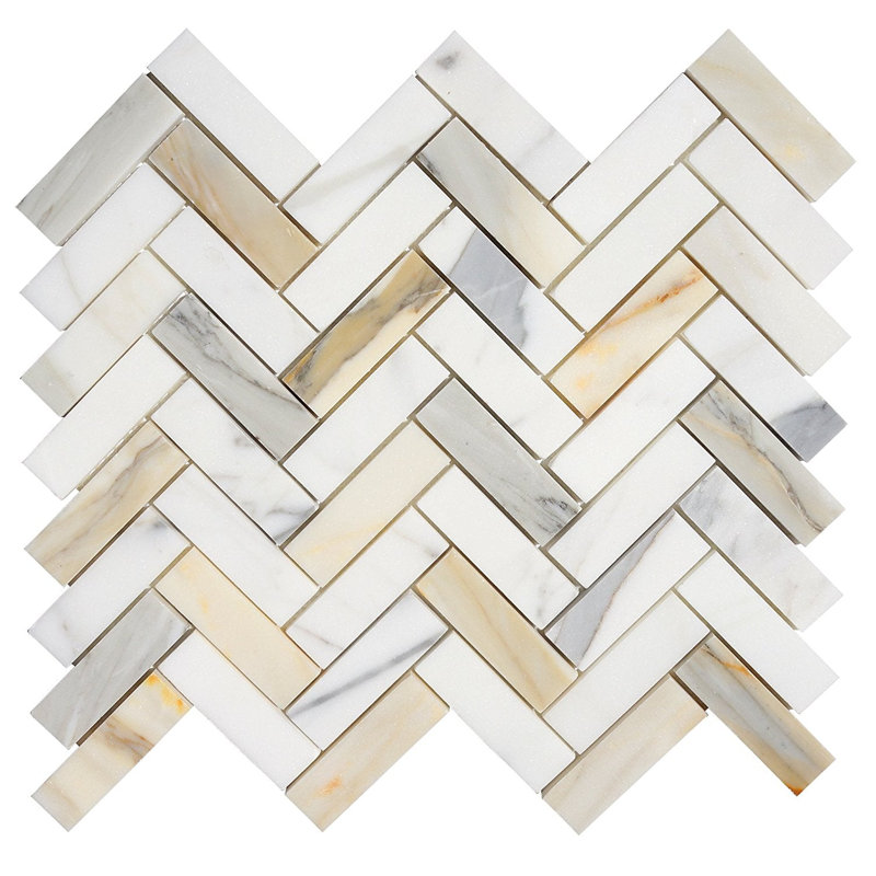 Marble Chevron Mosaic Wall & Floor Tile