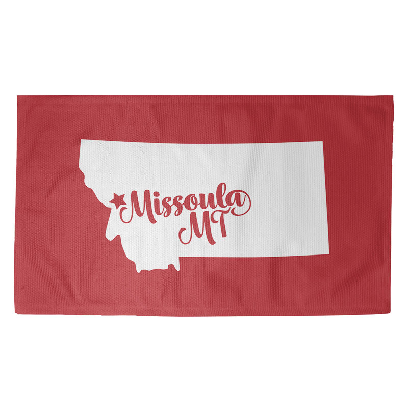 Tapis de zone rouge montana missoula, Rectangle 2 pi x 3 pi