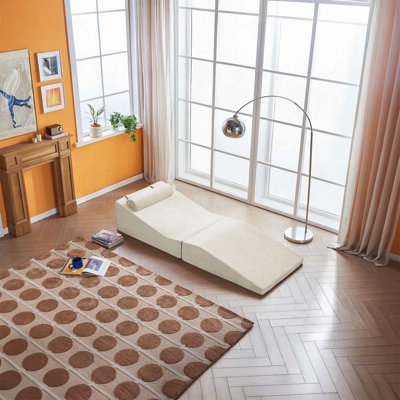 Chaise longue d'intérieur pliable et portable