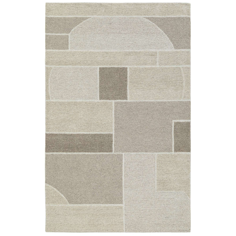 Tapis en laine touffeté à la main Madera, Rectangle 8 pi x 10 pi