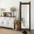 Rustic Farmhouse/Cabin Log Full Length Wood Mirror 60"L x 21"W