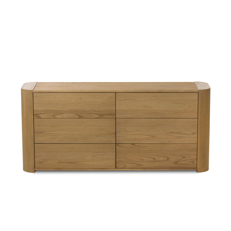 Radius 6 Drawer Dresser-Light Blonde Sungkai Veneer