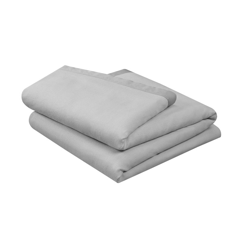 Atelier Martex Oversized Bed Scarf/Throw in Silver