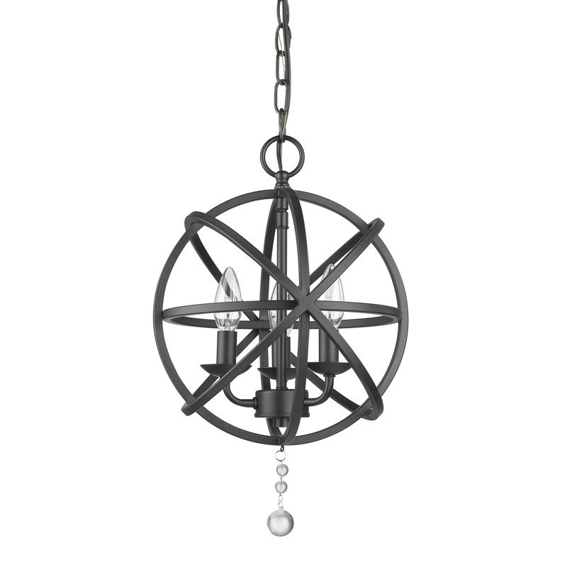Puma 3 - Light Unique/Statement Pendant, Matte Black