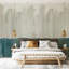 Abstract Color Landscape Fern & Morning Dew Peel and Stick Wall Mural