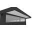 Abri de jardin en métal Penguin Arvada 9,5 pi x 10,3 pi - gris foncé