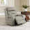 Fauteuil inclinable électrique double en cuir véritable avec repose-tête électrique Olathe