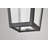 Neslisah - 1 Light Hanging Lantern - Matte Black with Clear Seeded Glass