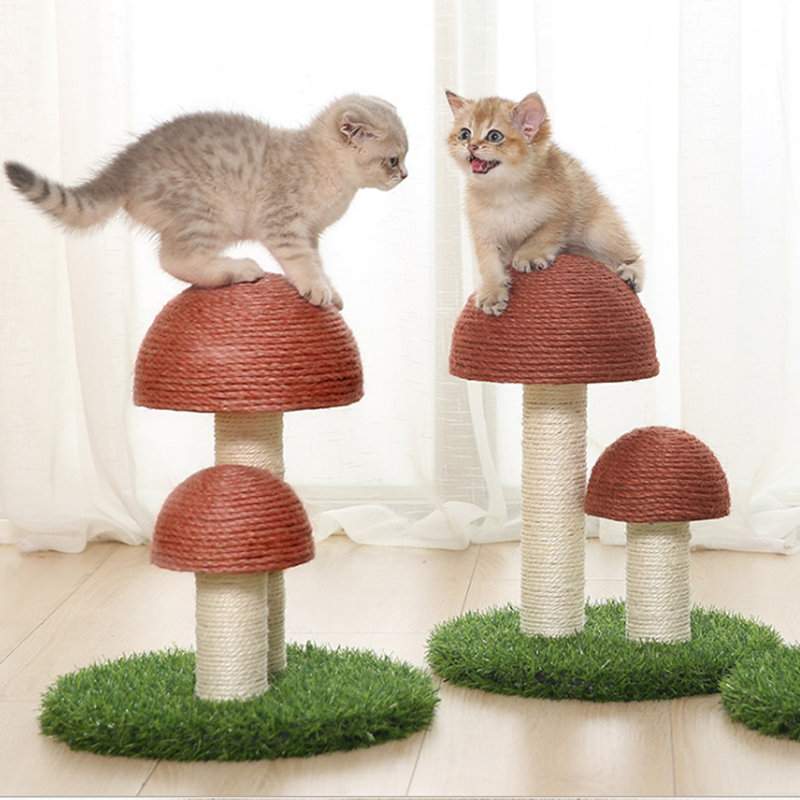 Poteau à griffes pour chat en forme de sisal, Brun
