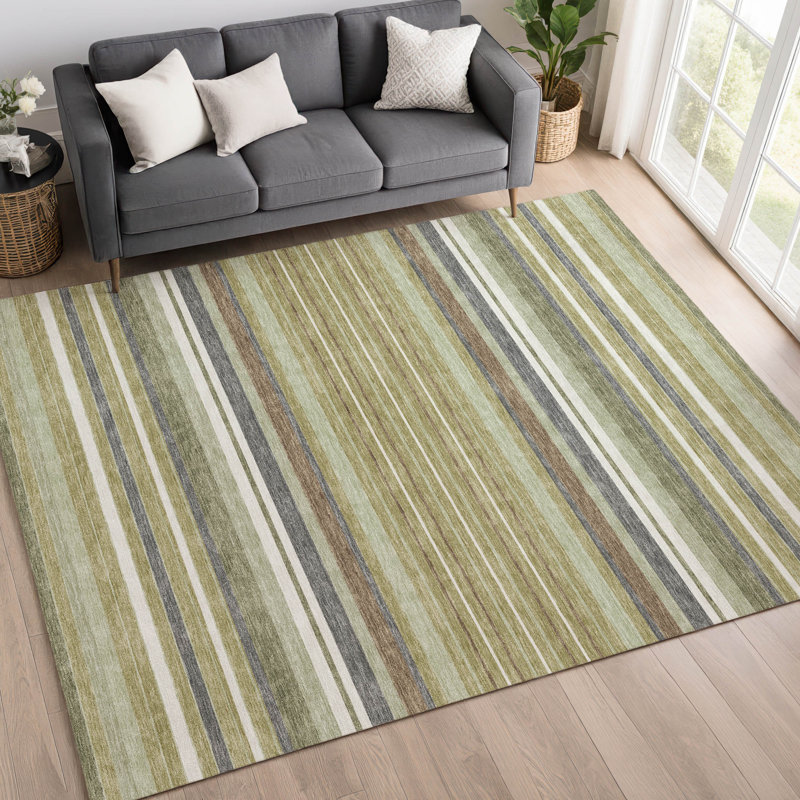 Tapis intérieur / extérieur lavable à la machine Chantille ACN2330, Rectangulaire 8 pi x 10 pi