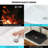 24"x16" Black Ceramic Rectangular Bathroom Sink