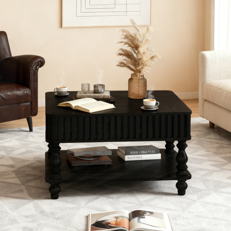 Table basse 31,5 pouces, Noir