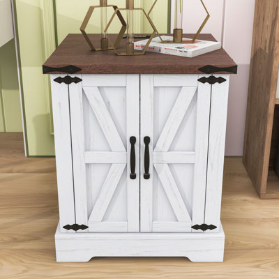 End Table with Charging Station and Adjustable Shelf