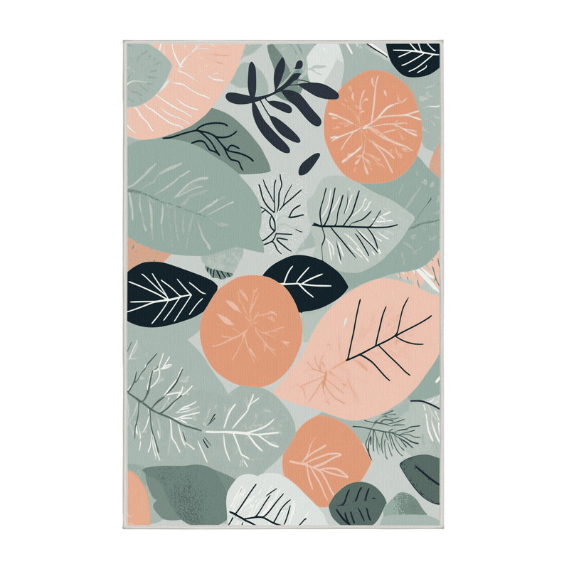Tranquil Flora Rug, Rectangle 8' x 10'