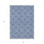 Tapis intérieur lavable à motif géométrique ivoire 5 pi x 8 pi