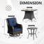 Ensemble de conversation pour 4 personnes avec foyer et coussins-1694783773