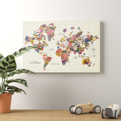 Carte botanique avec mots clairs