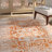 Christa Oriental Orange/Ivory Area Rug-810532222