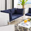 Ensemble de meubles de patio extérieur en aluminium 5 pièces Harmony par Modway-58125764