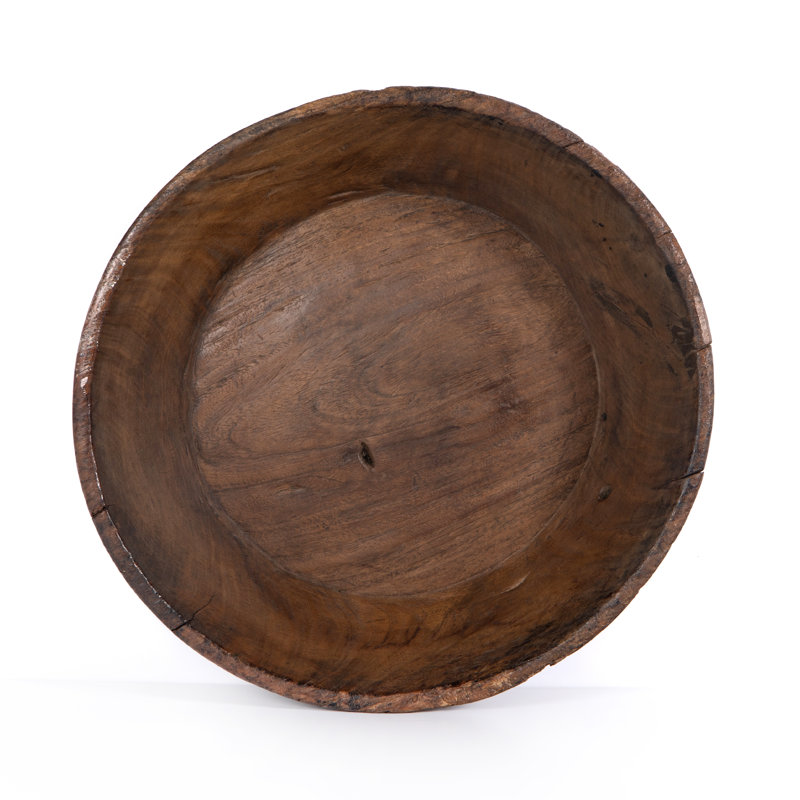 Found Solid Wood Decorative Bowl
