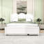 Grand lit Giavana avec tête de lit, rangement intégré et lit gigogne simple TG-96031182