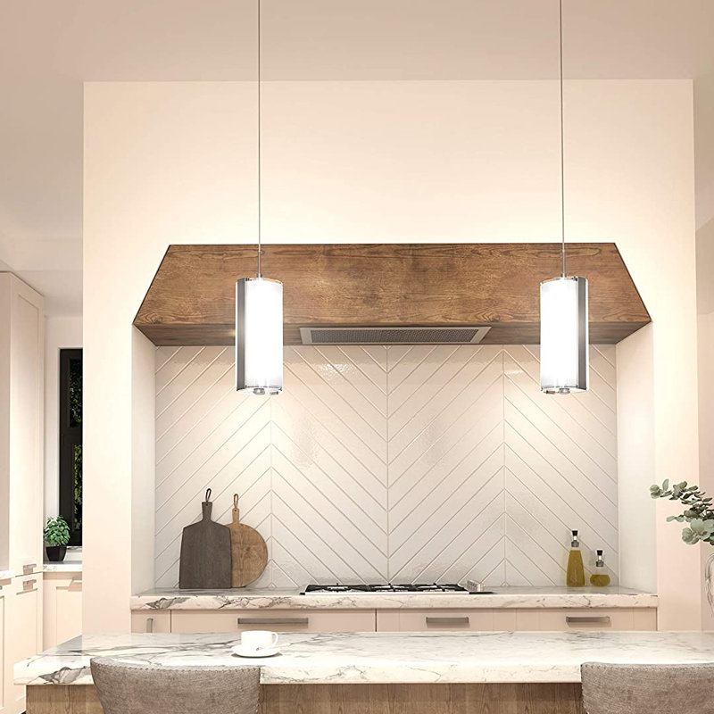 Alazay 1 - Light Brushed Nickel LED Single Pendant
