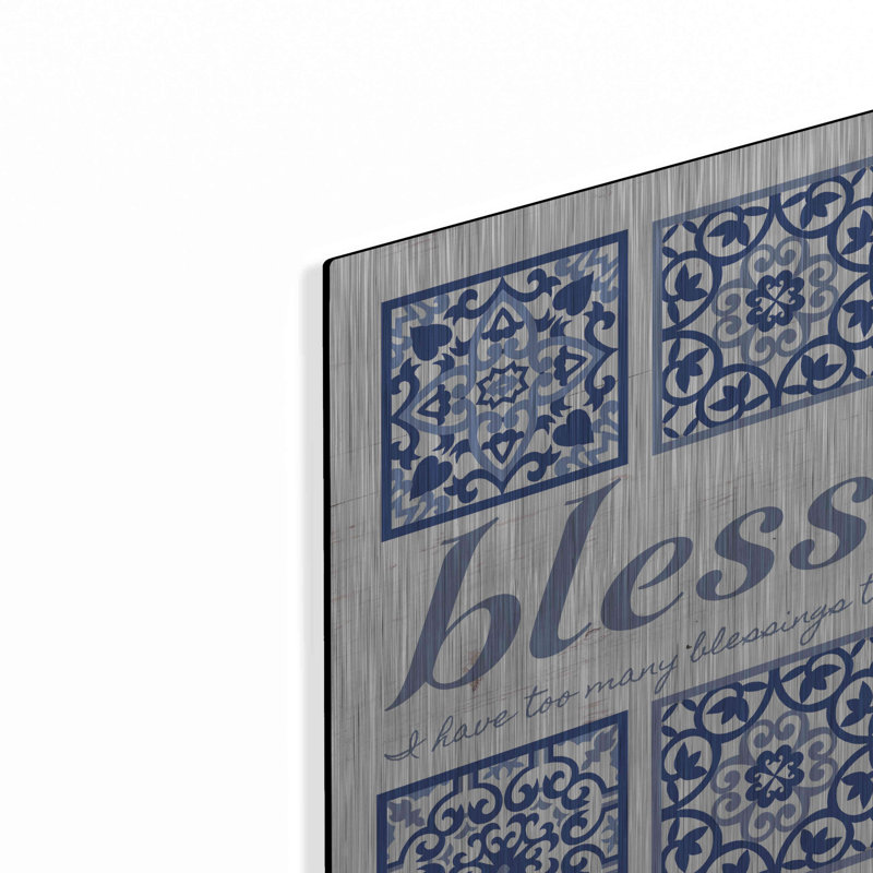 «Blessed Tile» par Cindy Jacobs, art mural en métal, H 12 po x l 12 po