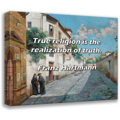 Citation de Franz Hartmann: La vraie religion est la réalisation de la Vérité.