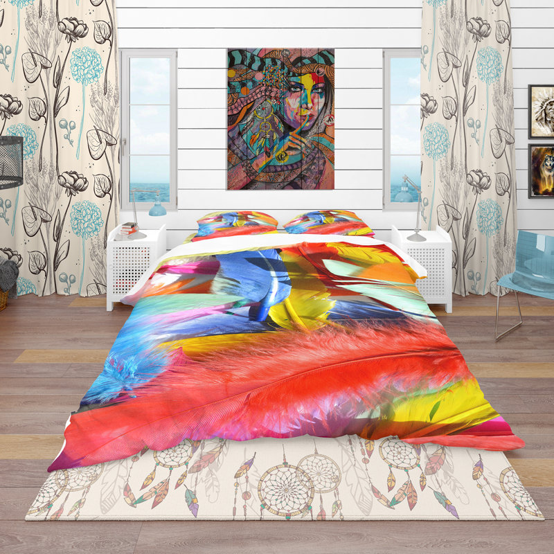 Ensemble de housse de couette sud-ouest, Housse de couette double / grand et 2 taies