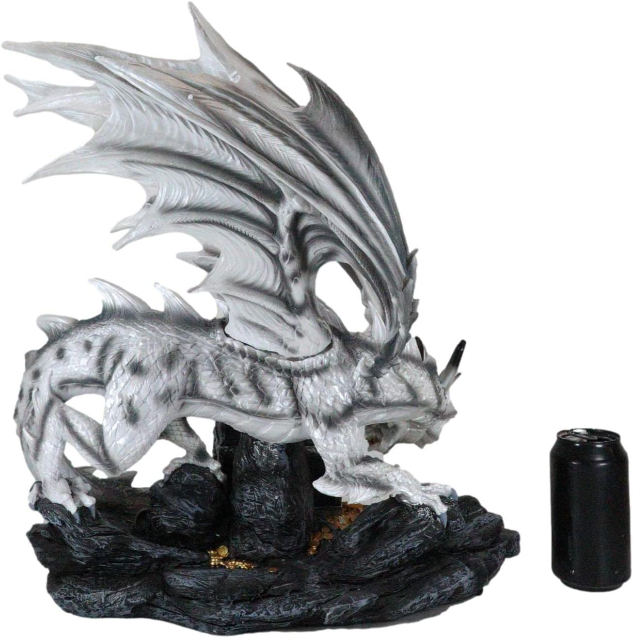 World Menagerie Pisinemo World Menagerie Desert Sand Element Chaos Dragon  Statue Anne Stokes Fantasy Art Age Of Dragons And Dungeons Decor Figurine ( Adult Mother)