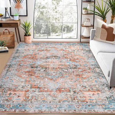 Washable Oriental Indoor Rug