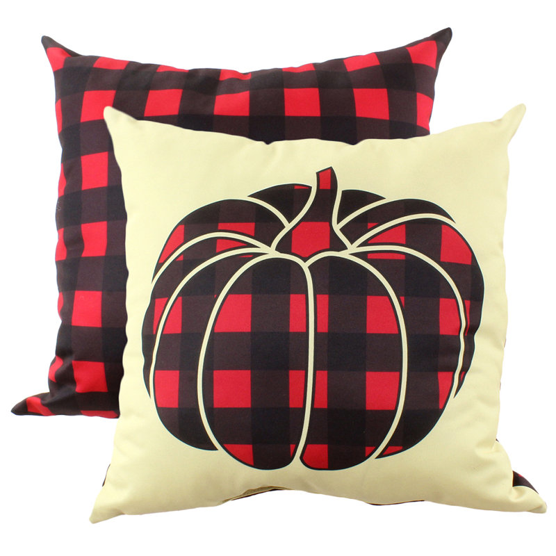 Housse et insert de coussin carré saisonnier