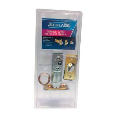 Schlage Triple Option Deadlatch 40-251 605 in the Door Latch Bolts  department at