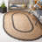 Triche Natural Fiber Hand Loomed 90% Jute And 10% Cotton Rug-2033466537