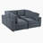 Upholstered Sofa with USB Charge Ports,Wireless Charging and Bluetooth Speaker in Arm