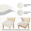 Ensemble de 4 housses de siège imperméables à 100% pour chaises de salle à manger, housses extensibles de protection pour chaises de salle à manger, ivoire