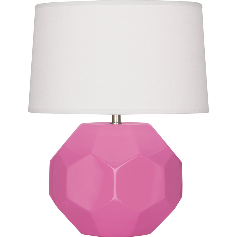 Franklin Table Lamp, 16.5" H x 12.5" W x 12.5" D, Peacock