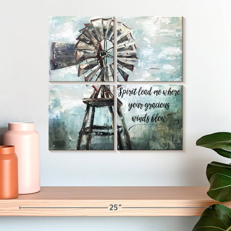 Lilie Primitive Windmill, 18'' H x 18'' W