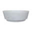 Bol décoratif décoratif avec rebords surélevés, rond de 7 pouces, marbre blanc