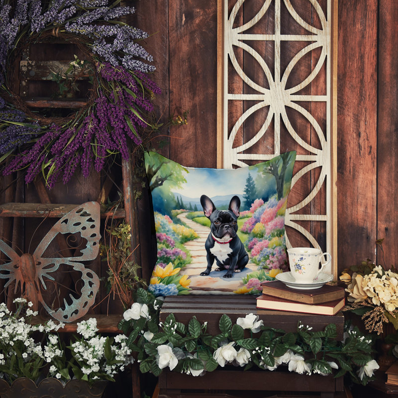 Spring Path Other/No Pattern Outdoor Throw Pillow, 14"H x 14"W